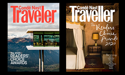 Condé Nast Traveller UK and US announce the winners of the 2020 Readers' Choice Awards